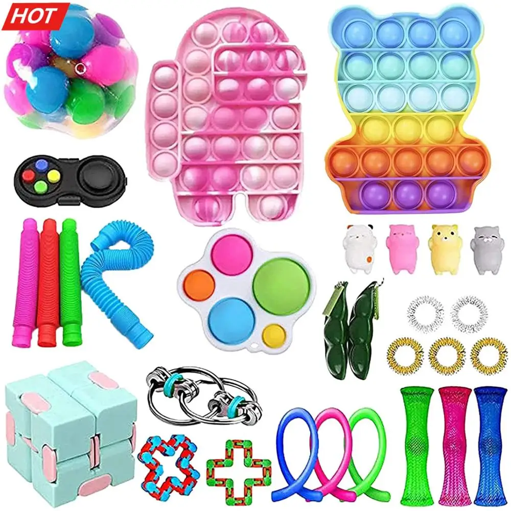 

Набор для антистресса с пузырьковым эффектом, мягкий сенсорный набор с пузырьками, пузырьковый мяч для антистресса, игрушки, таинственная к...