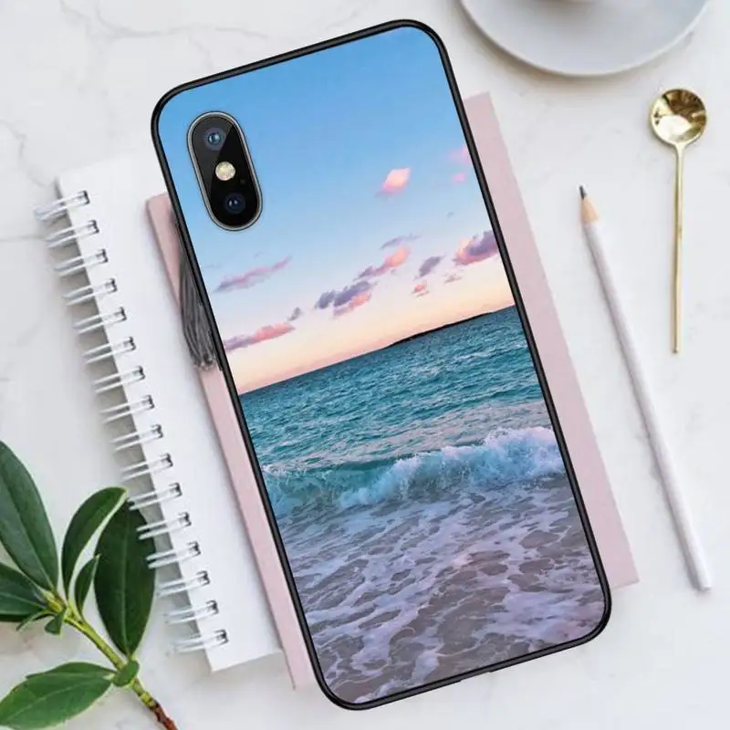 

Beach Summer Sea Phone Case for iPhone 11 12 pro XS MAX 8 7 6 6S Plus X 5S SE 2020 XR Luxury brand shell funda coque