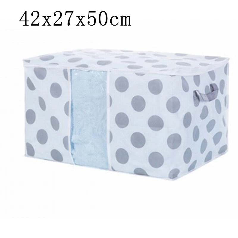 dot 42x27x50cm Urijk складная сумка для хранения одежды одеяло шкаф Органайзер для свитера коробка, мешочек Распродажа одежды шкаф Органайзер - Цвет: dot 42x27x50cm