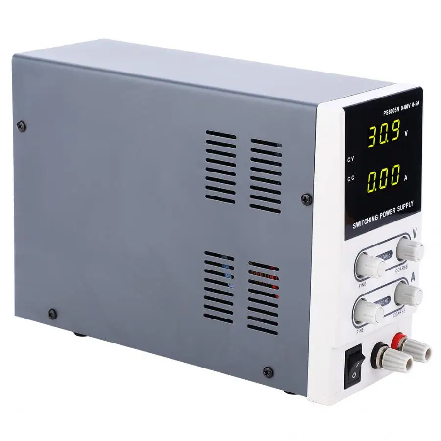 Регулятор напряжения PS6005N Регулируемый 60 в/5A Цифровой Постоянный ток источник