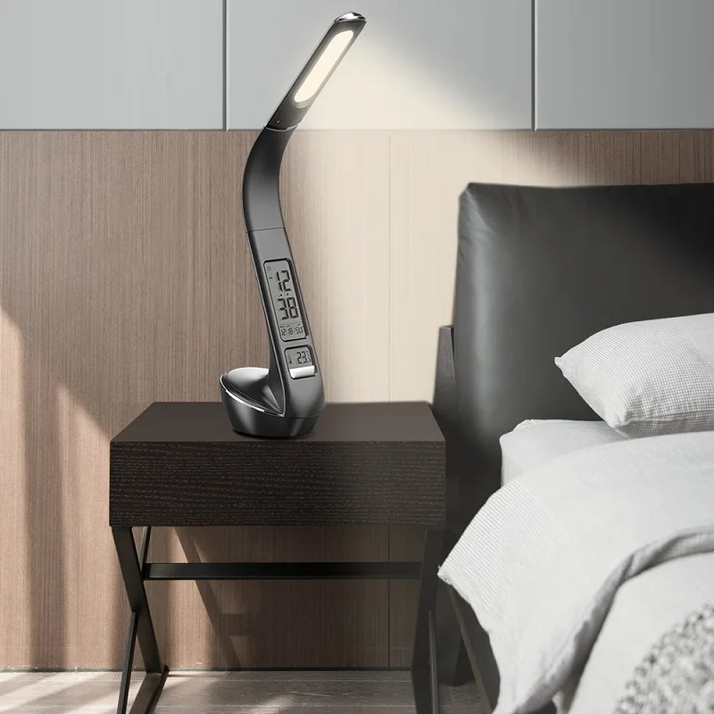 Кожаный чехол LED Настольная лампа наглазники настольные лампы с регулируемой