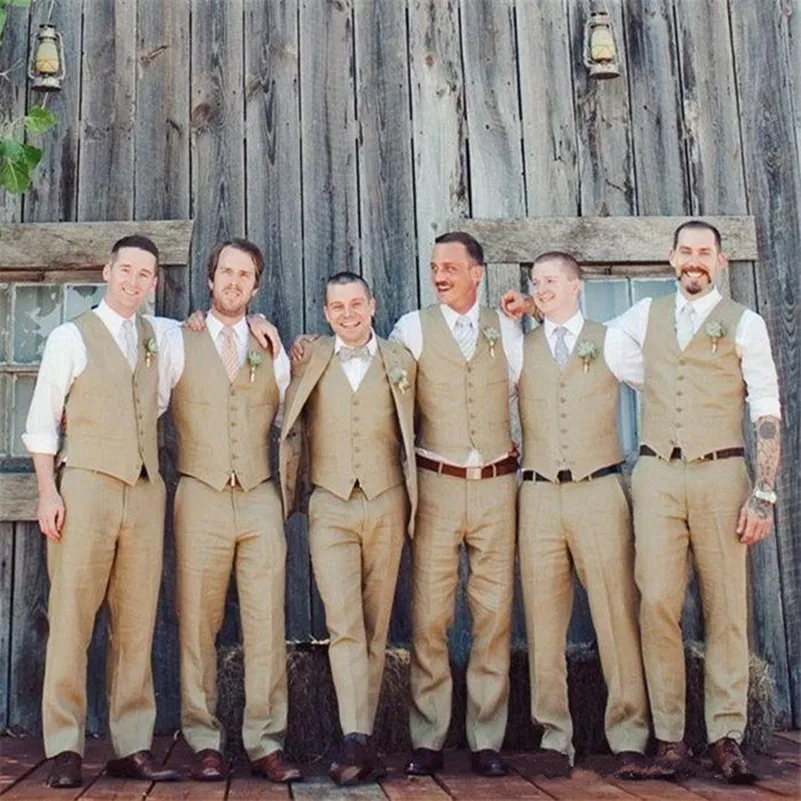 Простые жилеты для жениха хаки жилет Лучший человек на заказ дешевые свадьбы