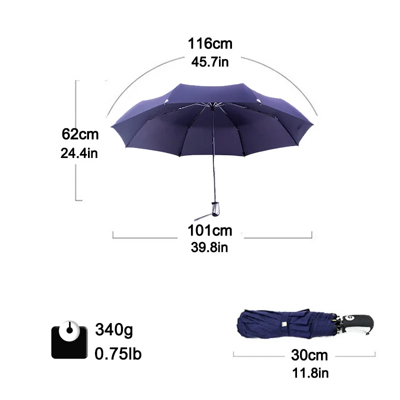 Автоматический зонт Paradise Brand для мужчин и женщин устойчивый к дождю ветру
