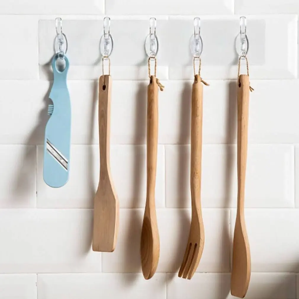 

Transparent Adhesive Hooks Accessories Without High Marks Kitchen Storage Tools Bathroom Accessories Hooks