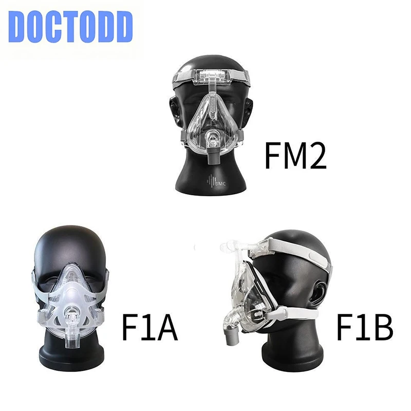 DOCTODDD BMC полная маска для лица защиты от храпа CPAP BiPAP силиконовый гель материал