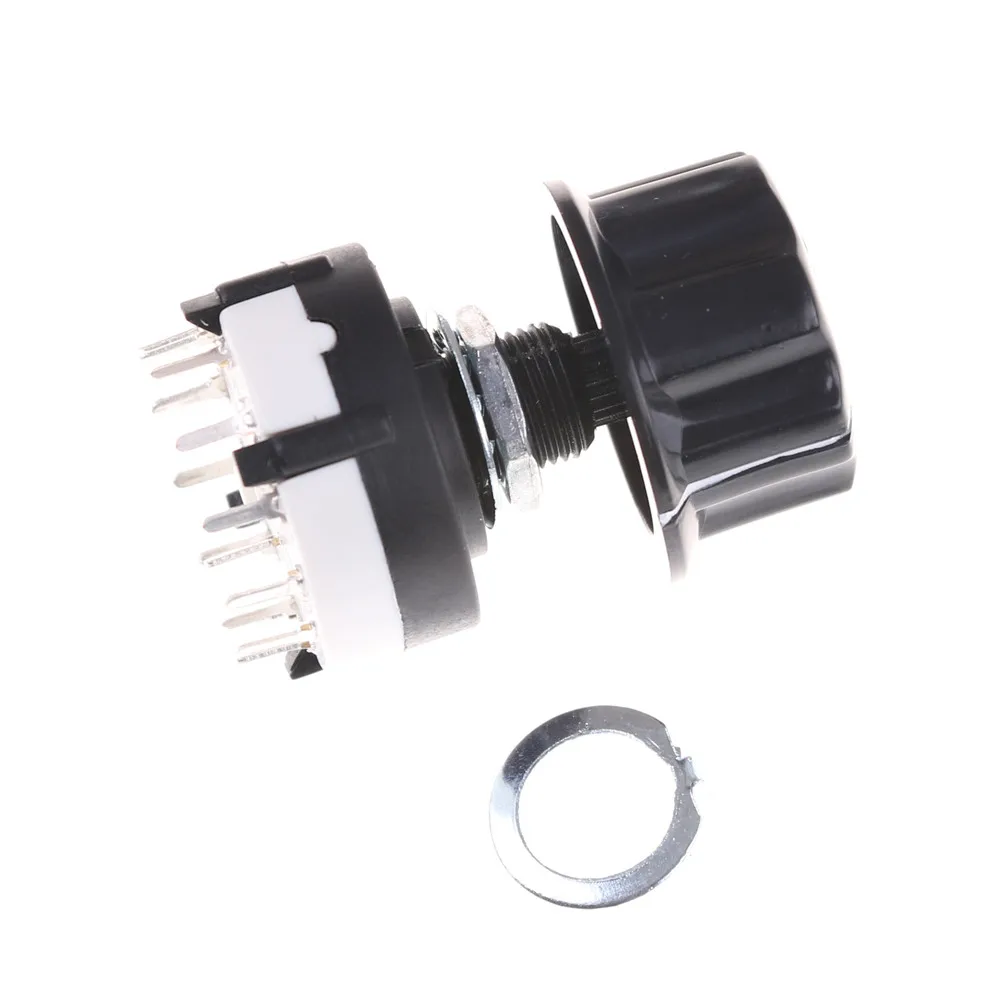

RS26 1 Pole Position 12 Selectable Band Rotary Channel Selector Switch Single Deck Rotary Switch Band Selector 1pc High-quality