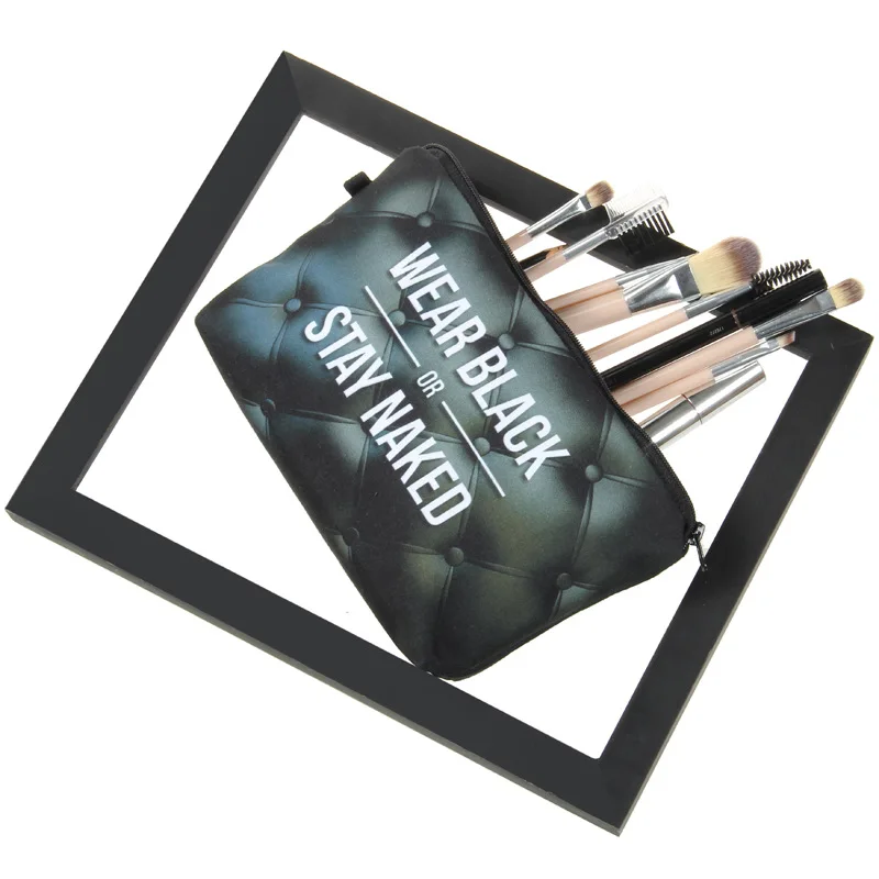 

Fashion Printed Letter Cosmetics Organizer Bag Women Exquisite Makeup Bag for Travel Portable Storage Bag Small Pencil cases
