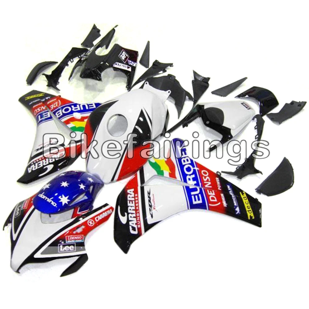 ABS литья под давлением красный синий звезды тела комплект Подходит для Honda CBR1000RR