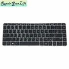 Клавиатура для HP EliteBook 1040 G3 TI Thailand 9z. Nchbq.003 NSK-CY0BQ 818252-281 black kb с серебристой рамкой и подсветкой, хорошее качество