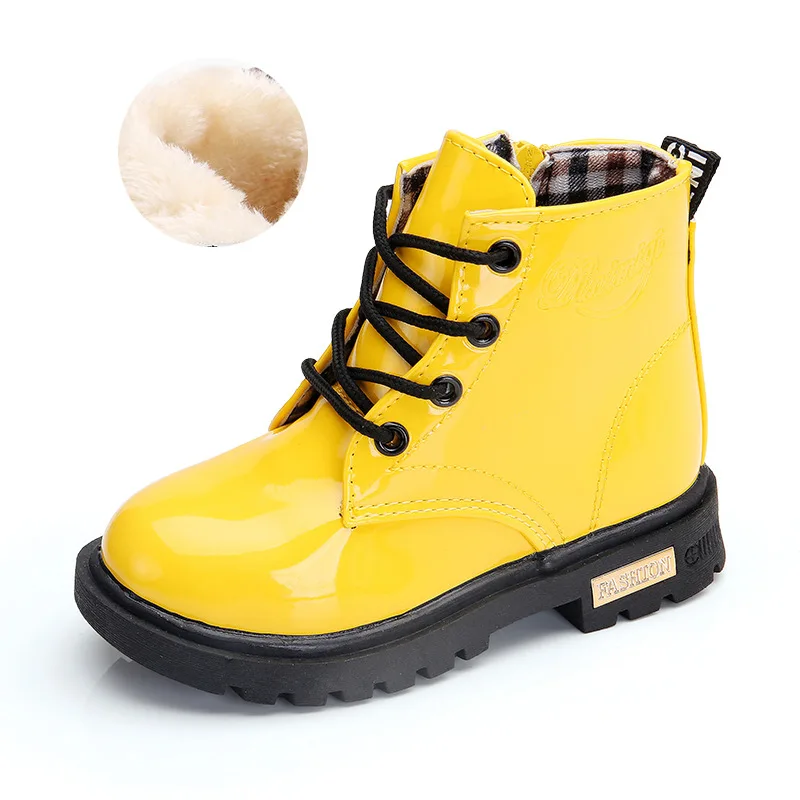 2020 Autumn and Winter Models Young Martin Boots Fashion Wild Children's Boys Girls Wear Waterproof Snow | Детская одежда и