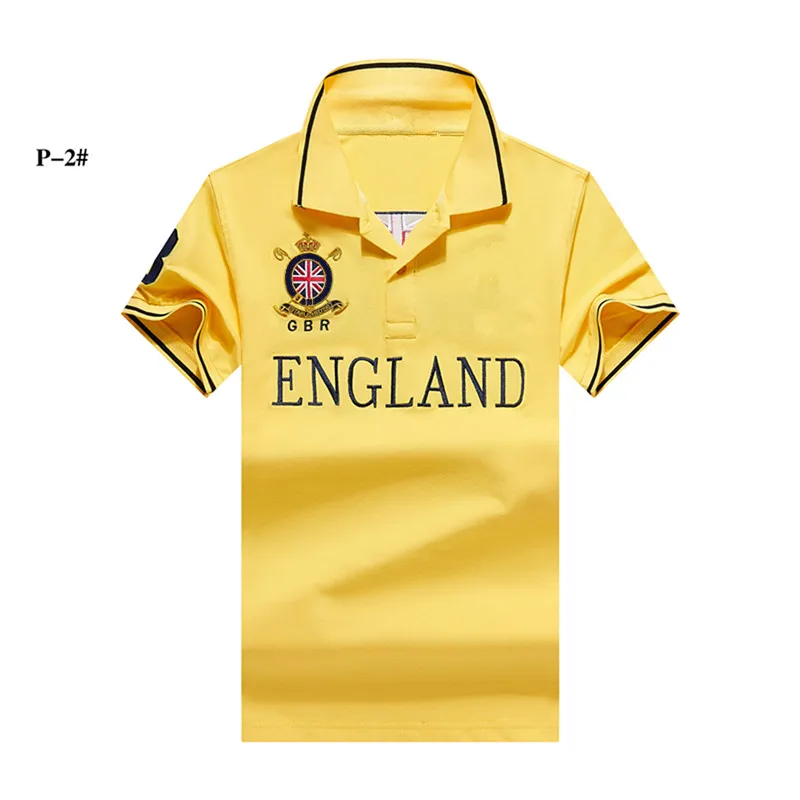 

High quality fabric no.3 hombre big horse polo top Men Short sleeve Shirt camisa embroidered homme masculine mens horse polo