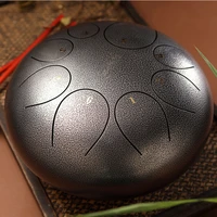 hluru huashu d musical instruments hollow steel ethereal tongue zen drum 8 note 12 inch percussion instrument handpan meditation