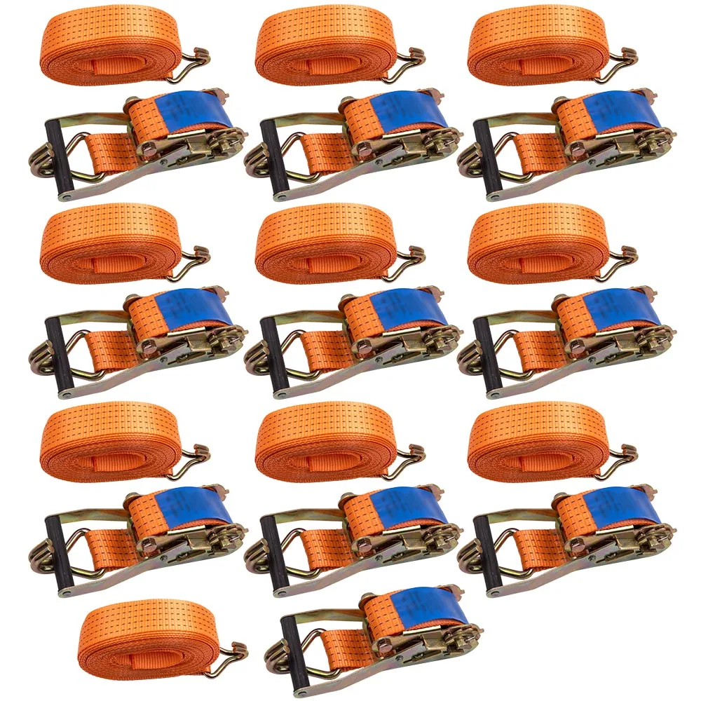 50 мм 5 тонн 10 метров Храповые ремни 5000 кг крепежный крючок x10 2500N м т | Автомобили и