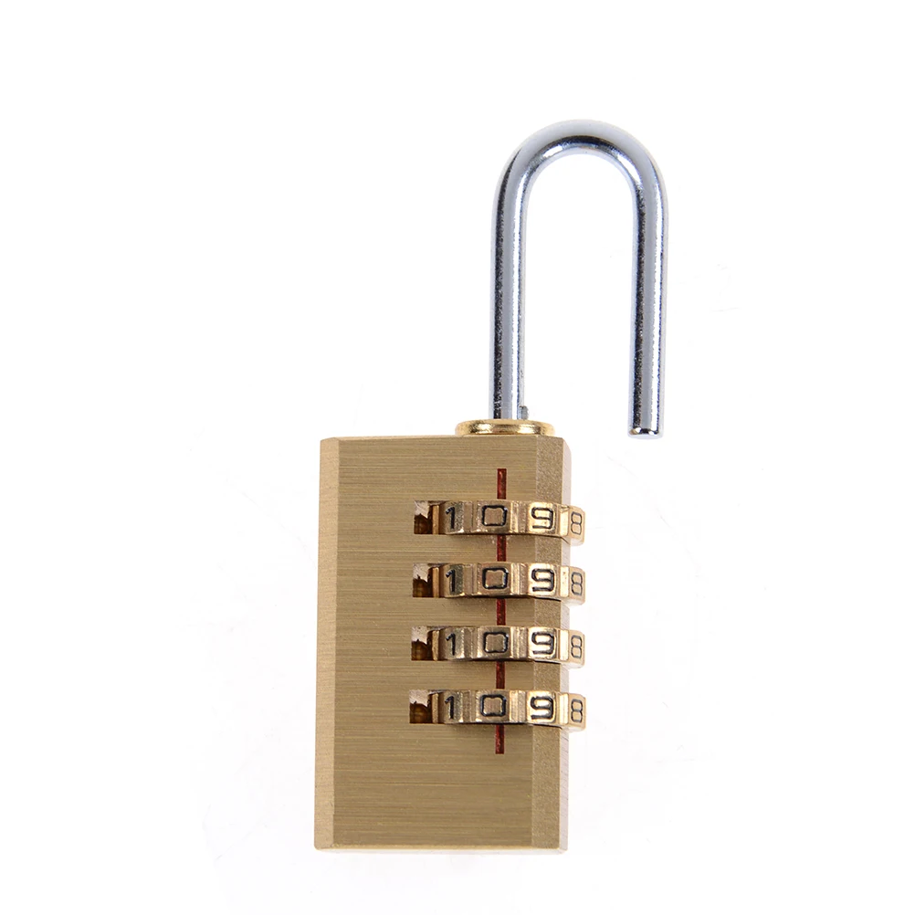 1PC 6cm x 2cm 1cm High Quality Mini 4 Digits Number Password Code Lock Combination Padlock Resettable for Travelling Bag Door |