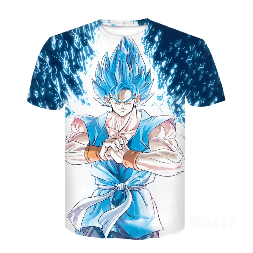 

Summer Men'S And Women'S Children'S Fashion Short-Sleeved 3D Printing Sports And Leisure Round Neck Anime Cartoon T-Shirt 4T-14T