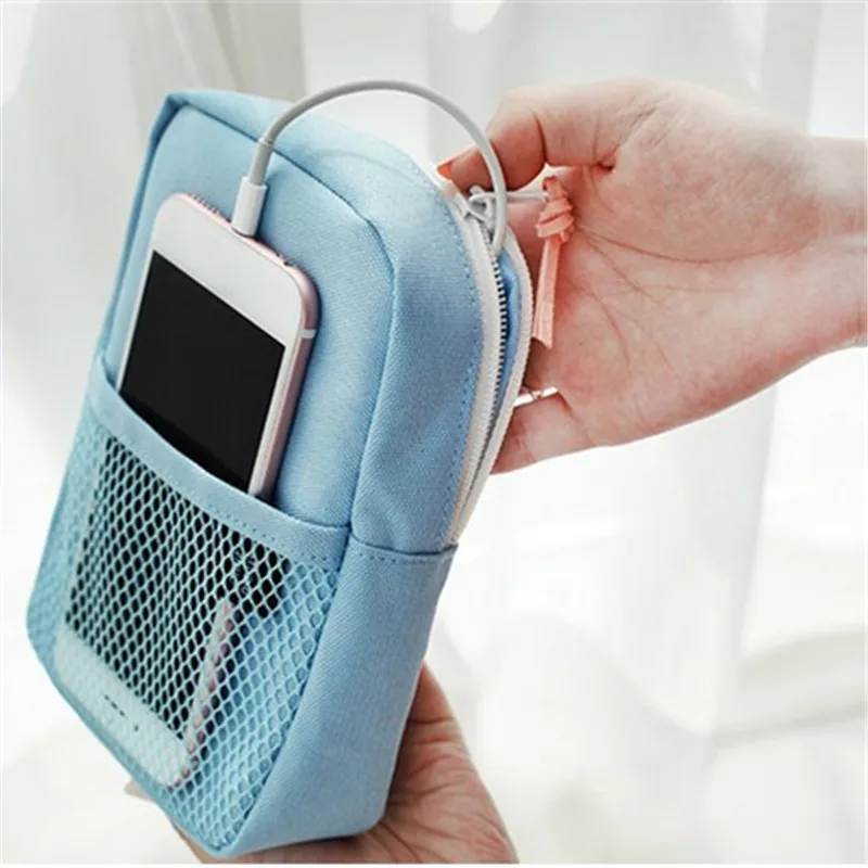 Портативная дорожная сумка для хранения гаджетов цифровая кабеля органайзер