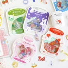 45 шт. милые растения канцелярские наклейки Kawaii Наклейки 