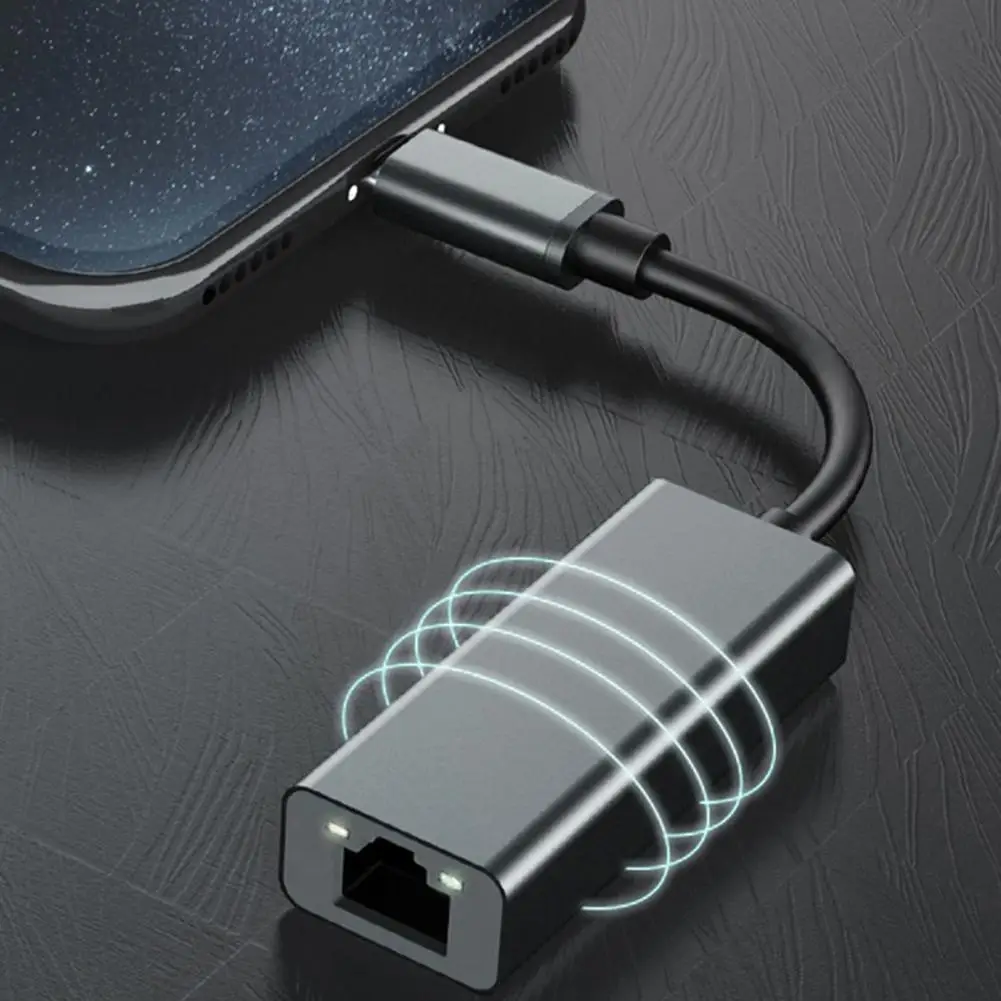 Легкий удобный Ethernet-кабель-преобразователь с Type-C на 2500 Мбит/с портативный