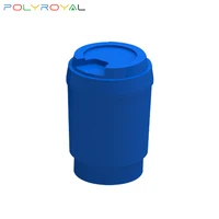 polyroyal building blocks parts food cup 6052312 beverage bottle 1 pcs moc compatible with brands toys for children 15496