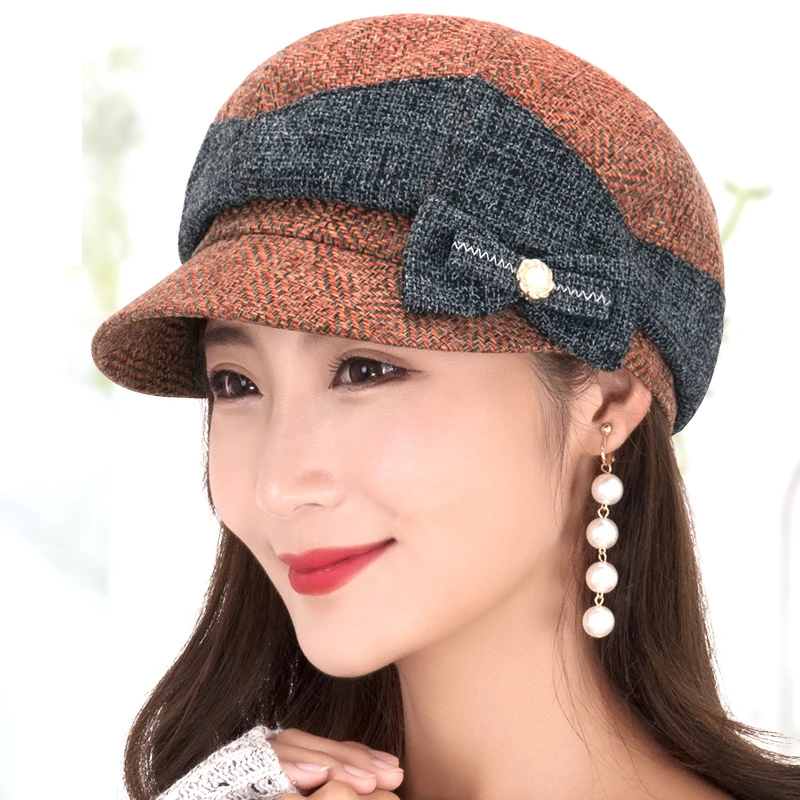 

Women's autumn and winter hats fashion berets Korean of all-match elegant female outdoor leisure basin hat fisherman