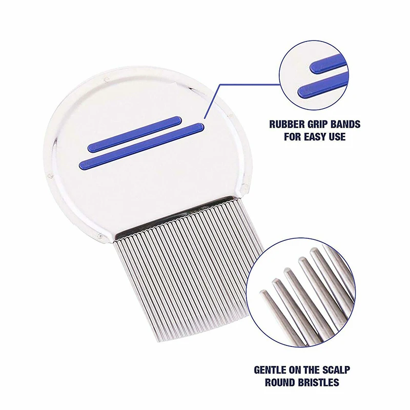 3 Color Pet Removes Flea Comb Cat Dog for nits & eggs Removal Tools Pets products Steel Metal Head gr8 | Дом и сад