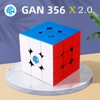 GAN 356X2,0 Магнитный магический скоростной GAN X Cube Stickerless GAN 356 X профессиональные магниты головоломка Cube s GAN356X GAN CUBE S