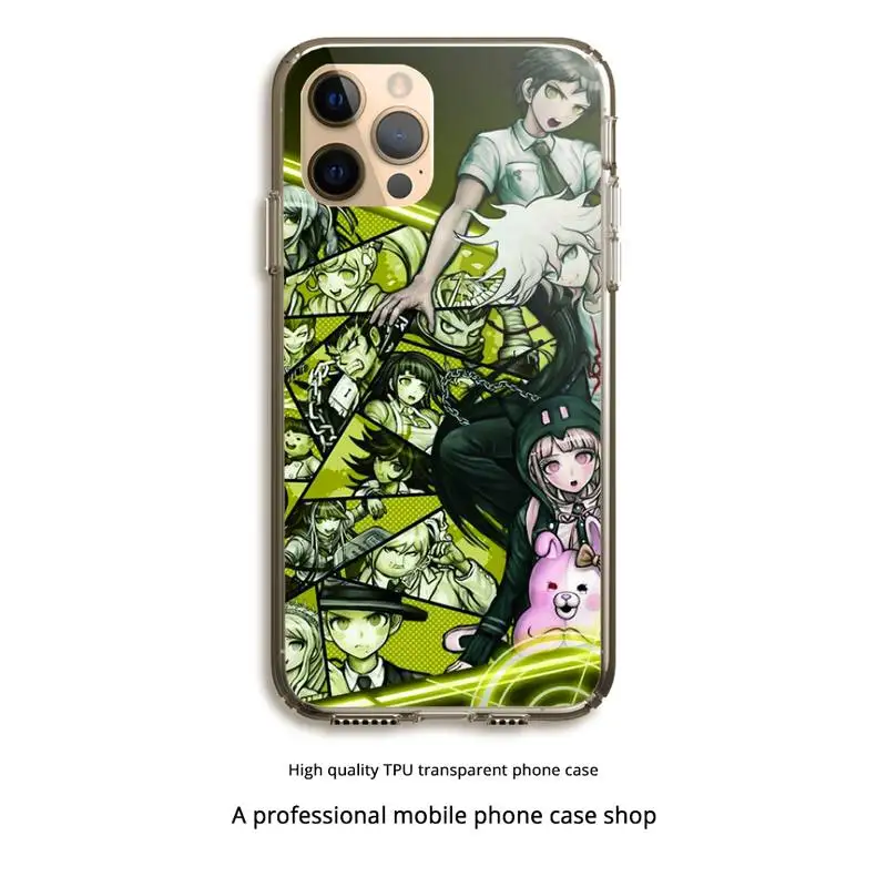 

Danganronpa V3 Phone Case Clear Cover For Iphone 5 6 7 8 11 12 Plus XR X XS SE2020 11/12PRO Max Transparent Cases