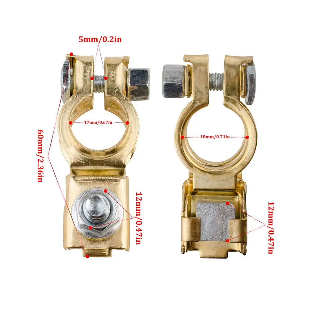 

Pure Copper High Current Battery Clamp Car Battery Terminal Pile With Insulated Sheathed Battery Terminal Block