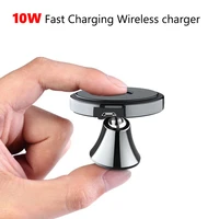 10w fast charging car wireless charger for iphone samsung xiaomi huawei phone nano bracket car phone holder