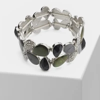 o3 resin bracelet drop shape bangle for women bohimia cuff bracelet fashion wedding jewelry