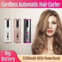 Cordless Automatic Hair Curler, Spiral Auto Curling Iron, Electric Magic Rollers Device, Support Powerbank Function, New Design