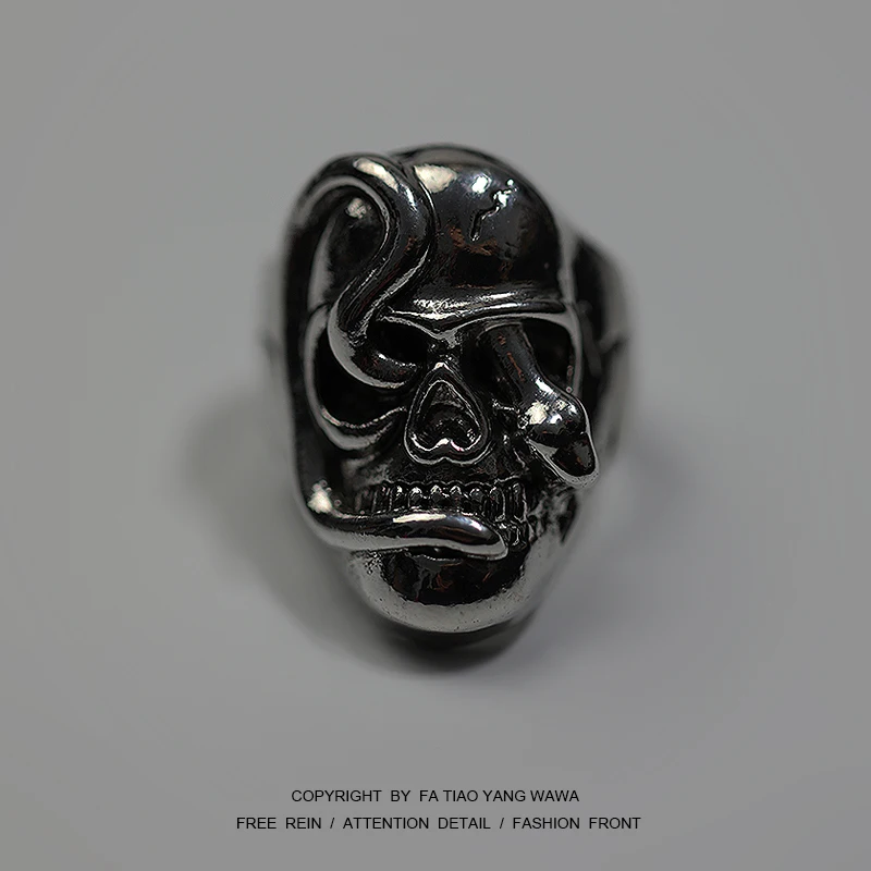 

A dark ring of serpents wrapped around skulls