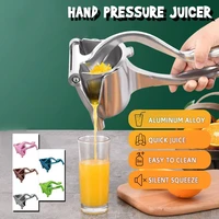 protable mini manual juice squeezer aluminum alloy hand pressure orange juicer pomegranate lemon squeezer kitchen accessories