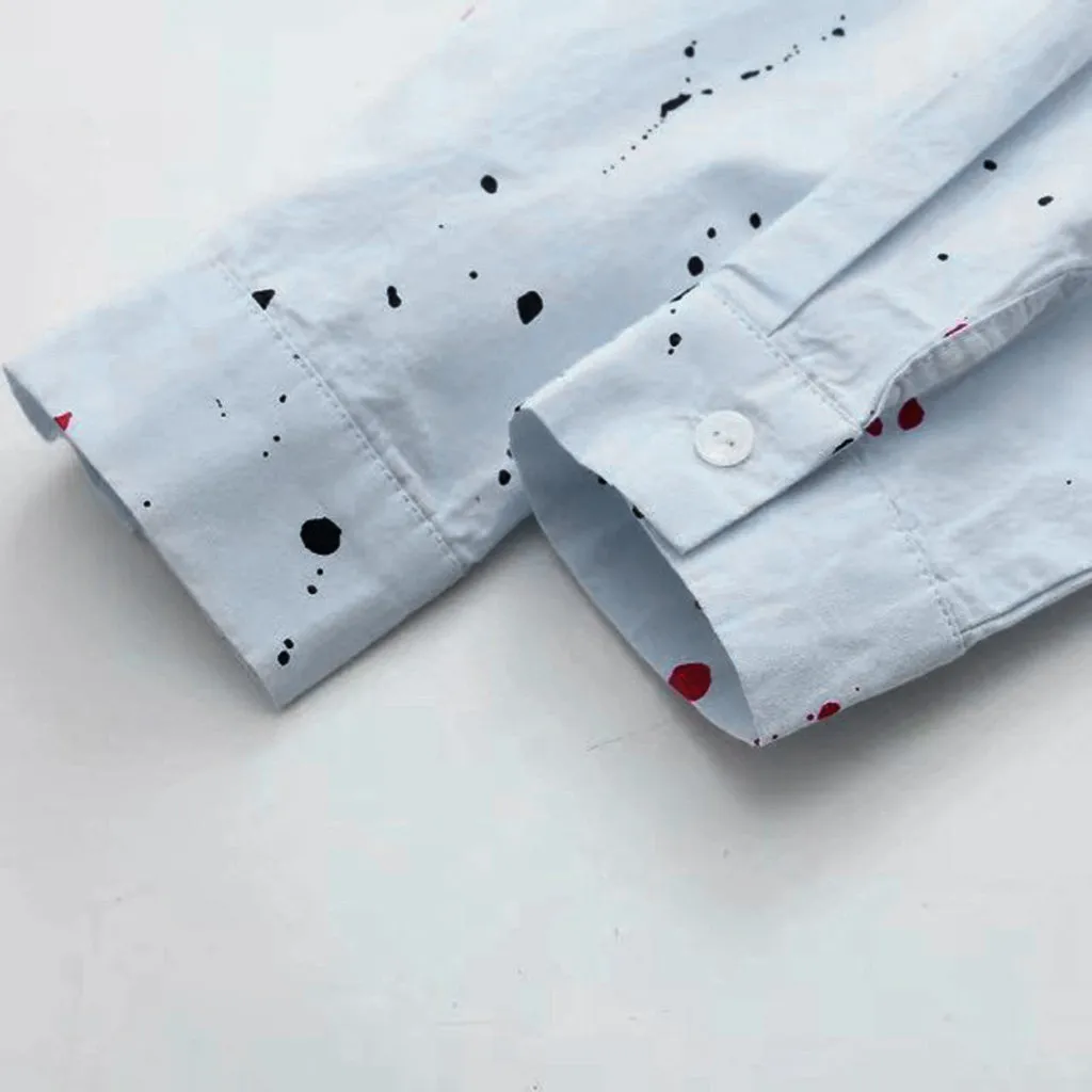 Женские блузки рубашки с длинными рукавами на весну/осень свободные Мягкие