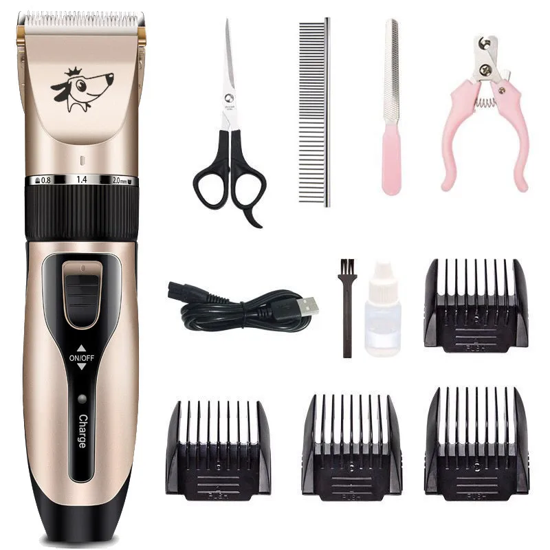 Dog Hair Trimmer Electrical Pet Professional Grooming Machine Tool usb Rechargeable Shavers Cutter Cat Haircut clipper | Дом и сад