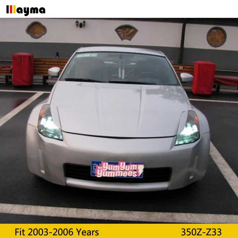 Стильные волоконные стеклянные брови JDM ДЛЯ Nissan 350Z 2003 2006 год Z33 FRP матовая черная