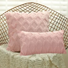 1pcs Fur Decorative Cushion Pillow Cover Case Sofa Plush Pillowcase Living Room Decoration Nordic Hug Throw Home Decor (1)