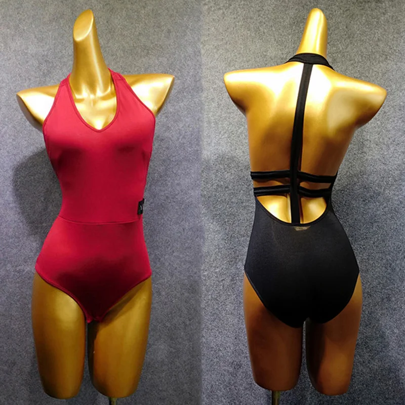 Топ женский для латиноамериканских танцев модный пикантный купальник без