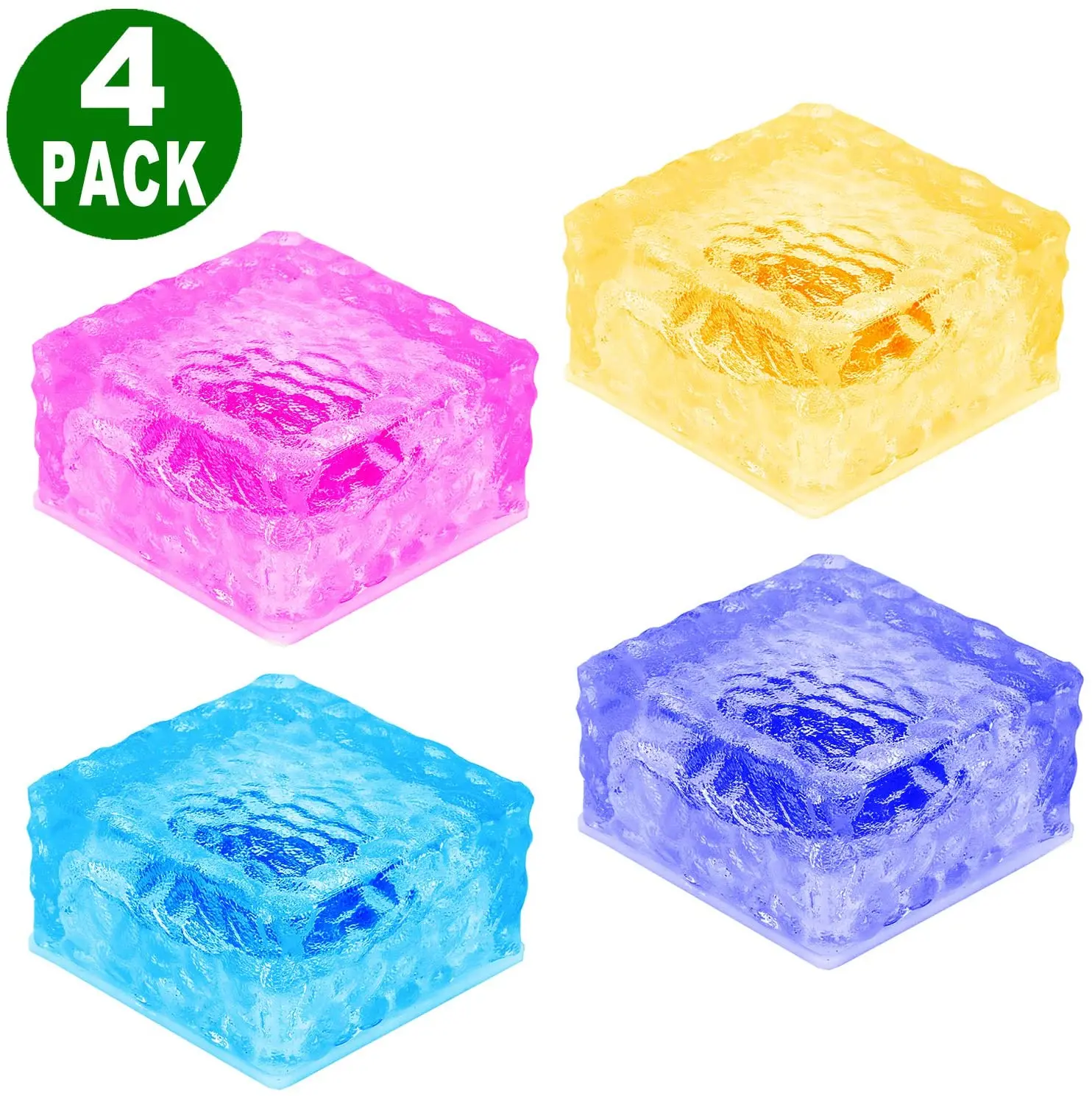 Goede Solar Tuinverlichting Outdoor Decoratieve-Glas Baksteen Ice Cube Led Licht Voor Pathway, Oprit, Lanscape, Achtertuin, Patio