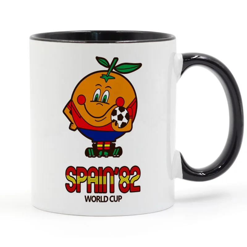 Испания 82 1982 naranjito футбол кальцио мировой оранжевый кофе керамическая чашка