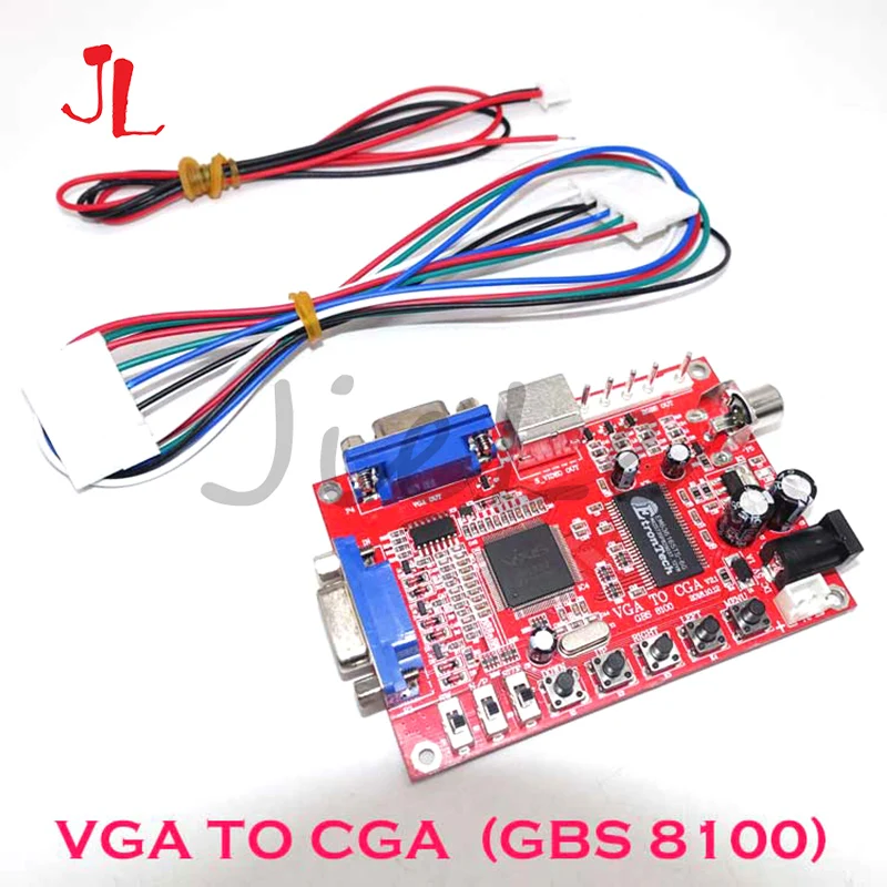 Профессиональный преобразователь VGA в CGA/CVBS/S-VIDEO видеопреобразователь для