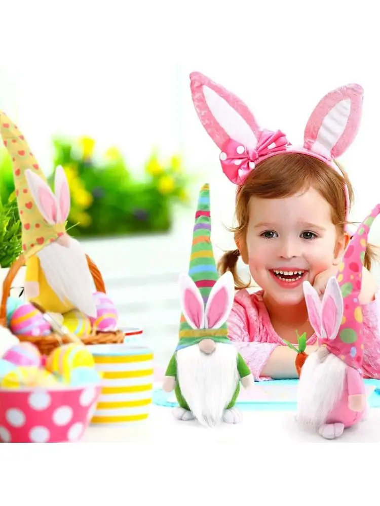 

Easter Bunny Gnome Decoration Easter Faceless Doll Easter Plush Dwarf Home Party Decorations Kids Toys