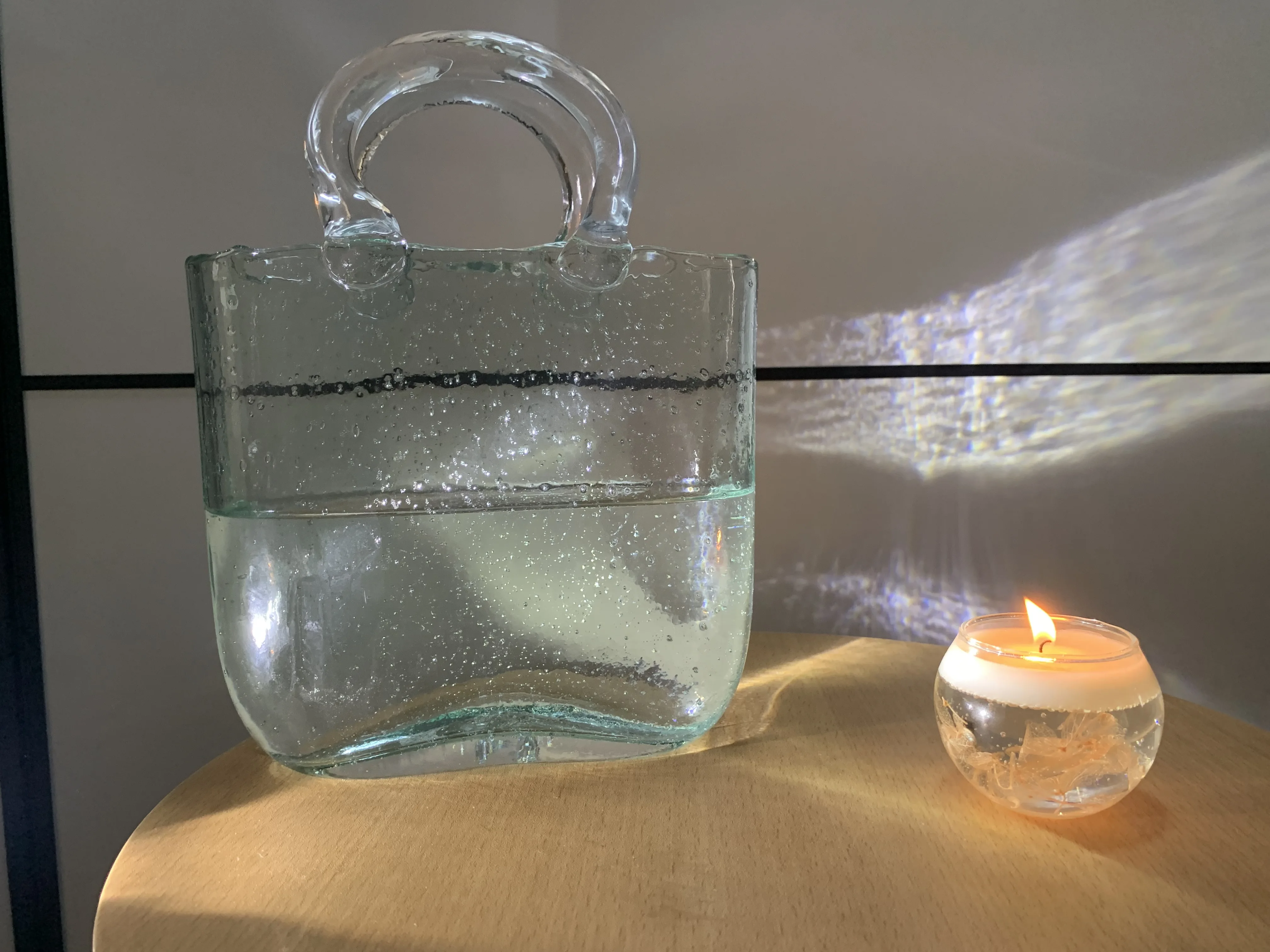 Nordic украшение для стеклянной вазы мыльные пузыри сумка корзина покупок ваза