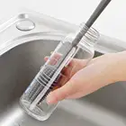 Силиконовая щетка для мытья стекол с длинной ручкой, для мытья стаканов, для питья для бокалов бутылок, щетка для чистки, кухонные инструменты для мытья бутылок