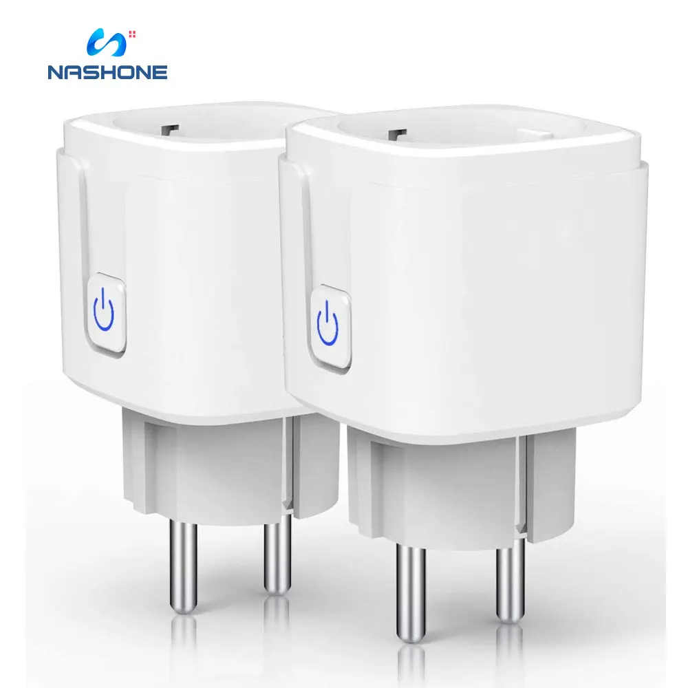 Умная розетка с ваттметром таймером Tuya измеритель мощности Wi-Fi одиночные розетки