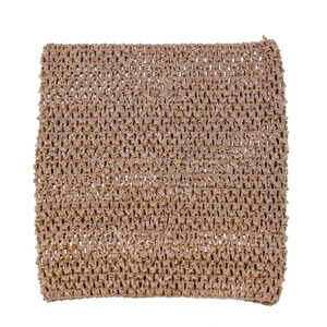 Tan lined tutu top Вязаные крючком платья-пачки для маленьких девочек 1-2 лет, Размер 8x8 дюймов, топы-трубы, платья-пачки для рукоделия, повязки на голову tutu, принадлежности - Цвет: Tan lined tutu top