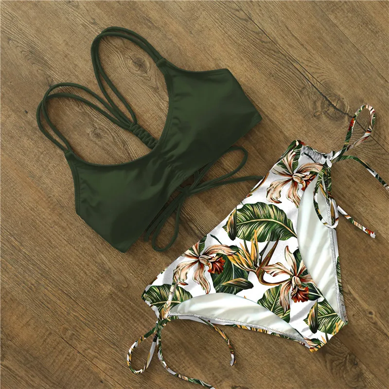 Соблазнительные бикини с открытыми плечами женский купальный костюм новинка 2020