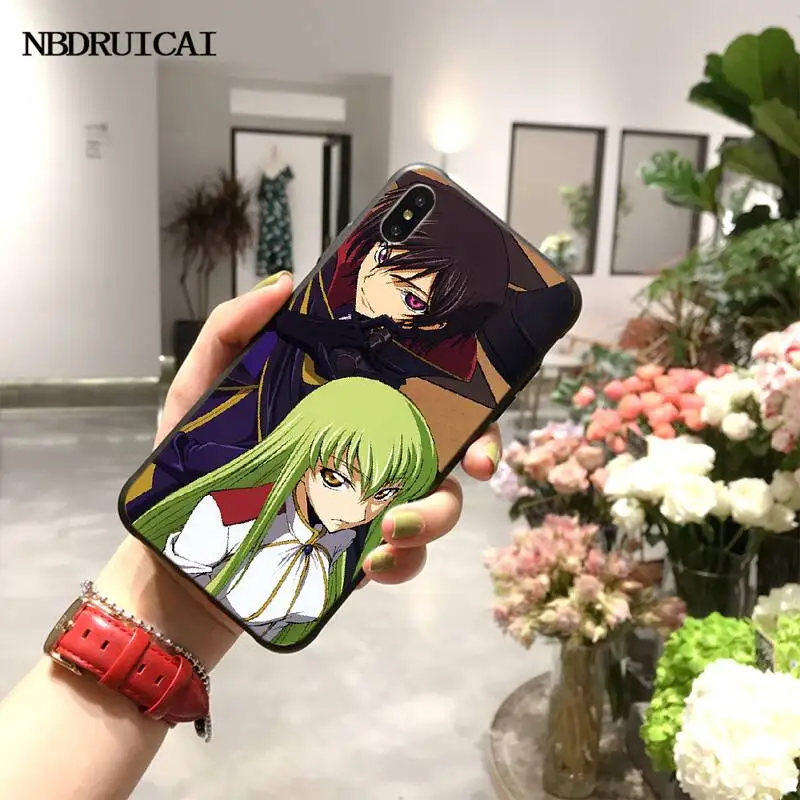 NBDRUICAI аниме Julius Kingsley код Geass DIY окрашенный блестящий чехол для телефона iPhone 11 pro XS MAX