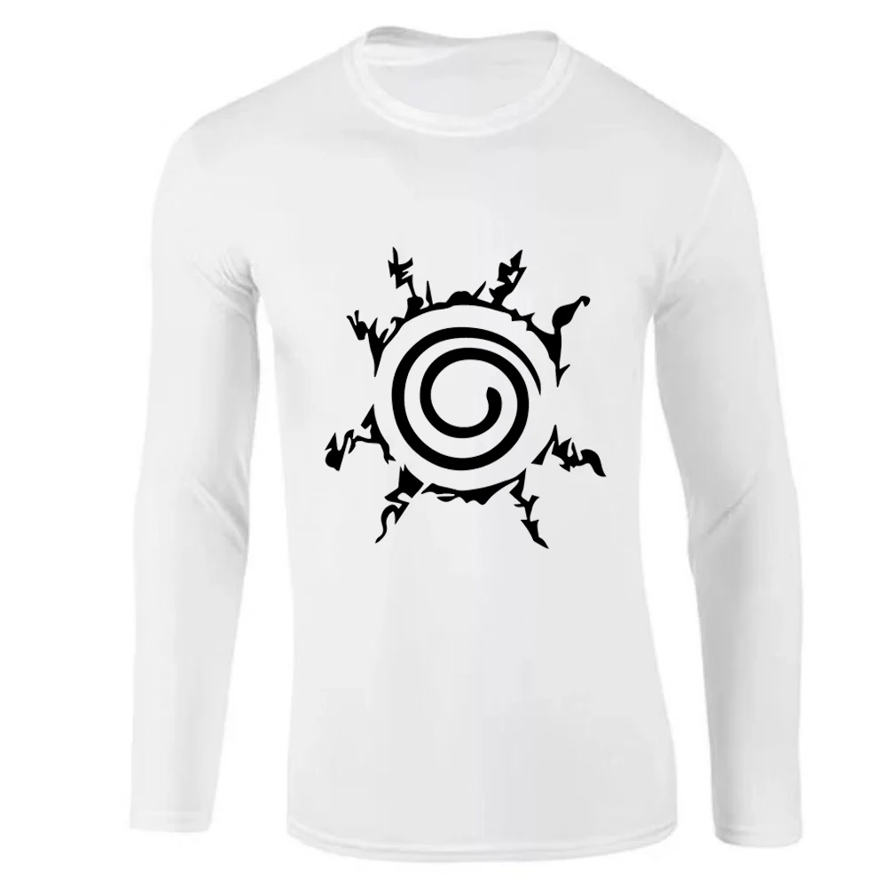 Новинка осени 2019 100% хлопок японское аниме Наруто Мужская футболка с рисунком