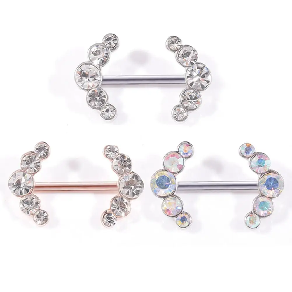 1 шт. сексуальные женские кольца для сосков панк Сердце звезда кулон пирсинг